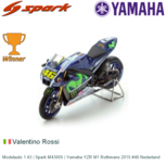 Modelauto 1:43 | Spark M43005 | Yamaha YZR M1 Rothmans 2015 #46 Nederland Modelauto 1:43 | Spark M43005 | Yamaha YZR M1 Rothmans 2015 #46 Nederland