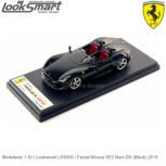 Modelauto 1:43 | Looksmart LS500S | Ferrari Monza SP2 Nero DS (Black) 2019 Modelauto 1:43 | Looksmart LS500S | Ferrari Monza SP2 Nero DS (Black) 2019
