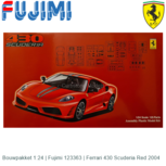 Bouwpakket 1:24 | Fujimi 123363 | Ferrari 430 Scuderia Red 2004 Bouwpakket 1:24 | Fujimi 123363 | Ferrari 430 Scuderia Red 2004
