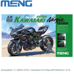 Bouwpakket 1:9 | MENG MT001 | Kawasaki H2 R Ninja 4897038552221 2018 Bouwpakket 1:9 | MENG MT001 | Kawasaki H2 R Ninja 4897038552221 2018