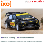 Modelauto 1:43 | IXO-Models RAM766 | Citroën C3 WRC 2020 #21 Italy / Rally Italia Sardegna Modelauto 1:43 | IXO-Models RAM766 | Citroën C3 WRC 2020 #21 Italy / Rally Italia Sardegna
