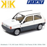 Modelauto 1:18 | KK Scale 180522 | Fiat Panda 30 Mk.I White 1980 Modelauto 1:18 | KK Scale 180522 | Fiat Panda 30 Mk.I White 1980