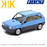Modelauto 1:18 | KK Scale 180523 | Fiat Panda 30 Mk.I Blue / Grey 1980 Modelauto 1:18 | KK Scale 180523 | Fiat Panda 30 Mk.I Blue / Grey 1980