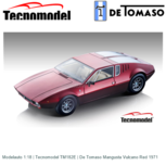 Modelauto 1:18 | Tecnomodel TM182E | De Tomaso Mangusta Vulcano Red 1971 Modelauto 1:18 | Tecnomodel TM182E | De Tomaso Mangusta Vulcano Red 1971