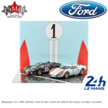 Modelauto 1:43 | CMR 4305455 | Ford GT Mk.II Set #1 #2 1966 #1 #2 France / Le Mans / 24 Hours Modelauto 1:43 | CMR 4305455 | Ford GT Mk.II Set #1 #2 1966 #1 #2 France / Le Mans / 24 Hours