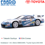 Modelauto 1:43 | Ebbro EBB43499 | Toyota Supra 2003 #36 Modelauto 1:43 | Ebbro EBB43499 | Toyota Supra 2003 #36