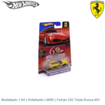 Modelauto 1:64 | Hotwheels L9685 | Ferrari 250 Testa Rossa #01 Modelauto 1:64 | Hotwheels L9685 | Ferrari 250 Testa Rossa #01