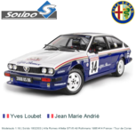 Modelauto 1:18 | Solido 1802303 | Alfa Romeo Alfetta GTV6 A8 Rothmans 1986 #14 France / Tour de Corse Modelauto 1:18 | Solido 1802303 | Alfa Romeo Alfetta GTV6 A8 Rothmans 1986 #14 France / Tour de Corse