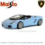 Modelauto 1:18 | Maisto 31136 | Lamborghini Gallardo Spyder Blue 2008 Modelauto 1:18 | Maisto 31136 | Lamborghini Gallardo Spyder Blue 2008