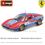 Modelauto 1:43 | Bburago 36304R | Ferrari 308 GTB Charles Pozzi 1982 #3 Monaco / Monte Carlo / Rally Modelauto 1:43 | Bburago 36304R | Ferrari 308 GTB Charles Pozzi 1982 #3 Monaco / Monte Carlo / Rally