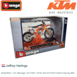 Motorfiets 1:18 | Bburago 18-51081 | KTM 450 SX KTM Factory Racing #84 Motorfiets 1:18 | Bburago 18-51081 | KTM 450 SX KTM Factory Racing #84