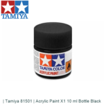 | Tamiya 81501 | Acrylic Paint X1 10 ml Bottle Black | Tamiya 81501 | Acrylic Paint X1 10 ml Bottle Black