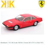 Modelauto 1:18 | KK Scale 180165 | Ferrari 365 GT4 2+2 Red 1972 Modelauto 1:18 | KK Scale 180165 | Ferrari 365 GT4 2+2 Red 1972