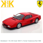 Modelauto 1:18 | KK Scale 180511 | Ferrari Testarossa Red 1986 Modelauto 1:18 | KK Scale 180511 | Ferrari Testarossa Red 1986