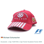 Accesoire | Cap 15291455 | Cap Ferrari Scuderia Ferrari 2004 Accesoire | Cap 15291455 | Cap Ferrari Scuderia Ferrari 2004