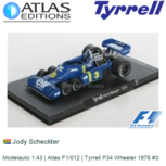 Modelauto 1:43 | Atlas F1/012 | Tyrrell P34 Wheeler 1976 #3 Modelauto 1:43 | Atlas F1/012 | Tyrrell P34 Wheeler 1976 #3