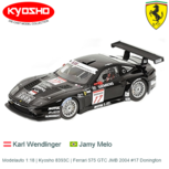 Modelauto 1:18 | Kyosho 8393C | Ferrari 575 GTC JMB 2004 #17 Donington Modelauto 1:18 | Kyosho 8393C | Ferrari 575 GTC JMB 2004 #17 Donington