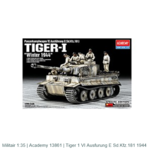 Militair 1:35 | Academy 13861 | Tiger 1 VI Ausfurung E Sd.Kfz.181 1944 Militair 1:35 | Academy 13861 | Tiger 1 VI Ausfurung E Sd.Kfz.181 1944
