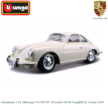 Modelauto 1:24 | Bburago 18-22079W | Porsche 356 B Coupé Cream 1961 Modelauto 1:24 | Bburago 18-22079W | Porsche 356 B Coupé Cream 1961