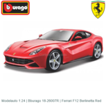 Modelauto 1:24 | Bburago 18-26007R | Ferrari F12 Berlinetta Red Modelauto 1:24 | Bburago 18-26007R | Ferrari F12 Berlinetta Red