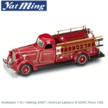 Modelauto 1:43 | YatMing 43007 | American Lafrance B-550RC Rood 1932 Modelauto 1:43 | YatMing 43007 | American Lafrance B-550RC Rood 1932