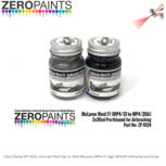 | Zero Paints ZP-1024 | Airbrush Paint Set 2x 30ml McLaren MP4/13 -> MP4/20 Anthracite and Silver | Zero Paints ZP-1024 | Airbrush Paint Set 2x 30ml McLaren MP4/13 -> MP4/20 Anthracite and Silver