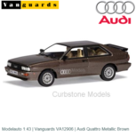 Modelauto 1:43 | Vanguards VA12906 | Audi Quattro Metallic Brown Modelauto 1:43 | Vanguards VA12906 | Audi Quattro Metallic Brown