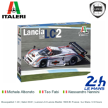 Bouwpakket 1:24 | Italeri 3641 | Lancia LC2 Lancia Martini 1983 #4 France / Le Mans / 24 Hours Bouwpakket 1:24 | Italeri 3641 | Lancia LC2 Lancia Martini 1983 #4 France / Le Mans / 24 Hours