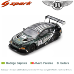 Modelauto 1:43 | Spark US063 | Bentley Continental GT3 Kpax racing 2018 #9 USA / California / 8 Hours Modelauto 1:43 | Spark US063 | Bentley Continental GT3 Kpax racing 2018 #9 USA / California / 8 Hours