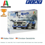 Modelauto 1:24 | Italeri 3662 | Fiat 131 Abarth Fiat Italia 1980 #10 Monte Carlo / Monte Carlo Rallye Modelauto 1:24 | Italeri 3662 | Fiat 131 Abarth Fiat Italia 1980 #10 Monte Carlo / Monte Carlo Rallye