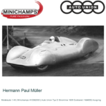 Modelauto 1:43 | Minichamps 410382000 | Auto Union Typ D Stromlinie 1935 Duitsland / Nürburgring Modelauto 1:43 | Minichamps 410382000 | Auto Union Typ D Stromlinie 1935 Duitsland / Nürburgring