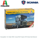 Bouwpakket 1:24 | Italeri 3858 | Scania R620 TopLine V8 R-Series Dark Diamond Bouwpakket 1:24 | Italeri 3858 | Scania R620 TopLine V8 R-Series Dark Diamond