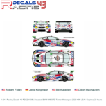 1:24 | Racing Decals 43 RDE24/036 | Decalset BMW M6 GTD Turner Motorsport 2020 #96 USA / Daytona 24 hours 1:24 | Racing Decals 43 RDE24/036 | Decalset BMW M6 GTD Turner Motorsport 2020 #96 USA / Daytona 24 hours