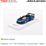 Modelauto 1:43 | TSM TSM430421 | McLaren 600 LT Blauw Modelauto 1:43 | TSM TSM430421 | McLaren 600 LT Blauw