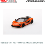 Modelauto 1:43 | TSM TSM430423 | McLaren 600 LT Oranje Modelauto 1:43 | TSM TSM430423 | McLaren 600 LT Oranje