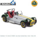 Modelauto 1:18 | Solido 421185680 | Lotus Seven Cabriolet Silver / Green / Yellow 2019 Modelauto 1:18 | Solido 421185680 | Lotus Seven Cabriolet Silver / Green / Yellow 2019