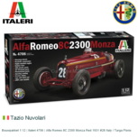 Bouwpakket 1:12 | Italeri 4706 | Alfa Romeo 8C 2300 Monza Red 1931 #28 Italy / Targa Florio Bouwpakket 1:12 | Italeri 4706 | Alfa Romeo 8C 2300 Monza Red 1931 #28 Italy / Targa Florio