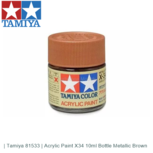 | Tamiya 81533 | Acrylic Paint X34 10ml Bottle Metallic Brown | Tamiya 81533 | Acrylic Paint X34 10ml Bottle Metallic Brown