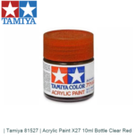 | Tamiya 81527 | Acrylic Paint X27 10ml Bottle Clear Red | Tamiya 81527 | Acrylic Paint X27 10ml Bottle Clear Red