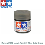 | Tamiya 81519 | Acrylic Paint X19 10 ml Bottle Smoke | Tamiya 81519 | Acrylic Paint X19 10 ml Bottle Smoke