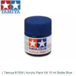 | Tamiya 81504 | Acrylic Paint X4 10 ml Bottle Blue | Tamiya 81504 | Acrylic Paint X4 10 ml Bottle Blue
