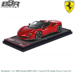 Modelauto 1:43 | BBR Models BBRC244C | Ferrari SF90 Spider Rosso Corsa 322 Modelauto 1:43 | BBR Models BBRC244C | Ferrari SF90 Spider Rosso Corsa 322