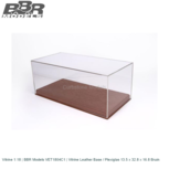 Vitrine 1:18 | BBR Models VET1804C1 | Vitrine Leather Base / Plexiglas 13.5 x 32.8 x 16.8 Bruin Vitrine 1:18 | BBR Models VET1804C1 | Vitrine Leather Base / Plexiglas 13.5 x 32.8 x 16.8 Bruin