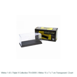 Vitrine 1:43 | Triple 9 Collection T9-43000 | Vitrine 15 x 7 x 7 cm Transparant / Zwart Vitrine 1:43 | Triple 9 Collection T9-43000 | Vitrine 15 x 7 x 7 cm Transparant / Zwart