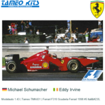 Modelauto 1:43 | Tameo TMK431 | Ferrari F310 Scuderia Ferrari 1998 #5 Italië Modelauto 1:43 | Tameo TMK431 | Ferrari F310 Scuderia Ferrari 1998 #5 Italië