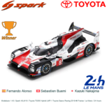 Modelauto 1:43 | Spark 43LM18 | Toyota TS050 Hybrid LMP-1 Toyota Gazoo Racing 2018 #8 France / Le Mans / 24 Hours Modelauto 1:43 | Spark 43LM18 | Toyota TS050 Hybrid LMP-1 Toyota Gazoo Racing 2018 #8 France / Le Mans / 24 Hours