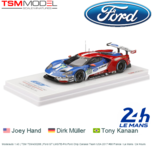 Modelauto 1:43 | TSM TSM430288 | Ford GT LMGTE-Pro Ford Chip Canassi Team USA 2017 #68 France / Le Mans / 24 Hours Modelauto 1:43 | TSM TSM430288 | Ford GT LMGTE-Pro Ford Chip Canassi Team USA 2017 #68 France / Le Mans / 24 Hours