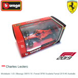 Modelauto 1:43 | Bburago 36815-16 | Ferrari SF90 Scuderia Ferrari 2019 #5 Australia Modelauto 1:43 | Bburago 36815-16 | Ferrari SF90 Scuderia Ferrari 2019 #5 Australia