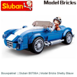 Bouwpakket | Sluban B0706A | Model Bricks Shelby Blauw Bouwpakket | Sluban B0706A | Model Bricks Shelby Blauw