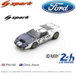 Modelauto 1:43 | Spark S4533 | Ford GT40 MK.II Shelby-American Inc. 1965 #2 France / Le Mans / 24 Hours Modelauto 1:43 | Spark S4533 | Ford GT40 MK.II Shelby-American Inc. 1965 #2 France / Le Mans / 24 Hours